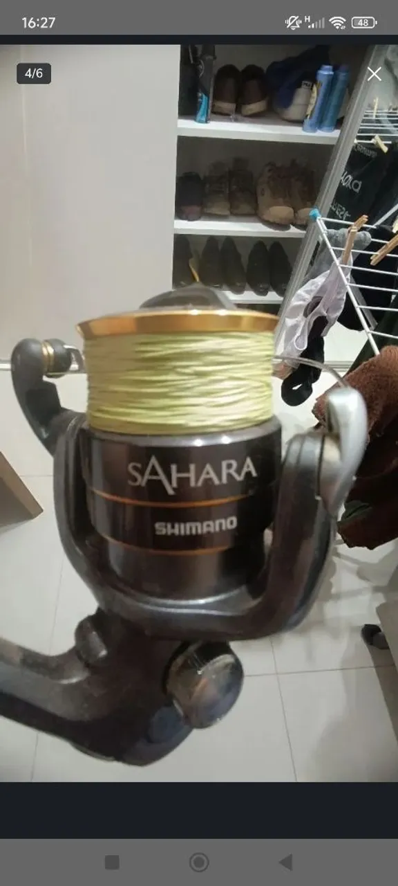Molinete Shimano Sahara e vara Trevala shimano