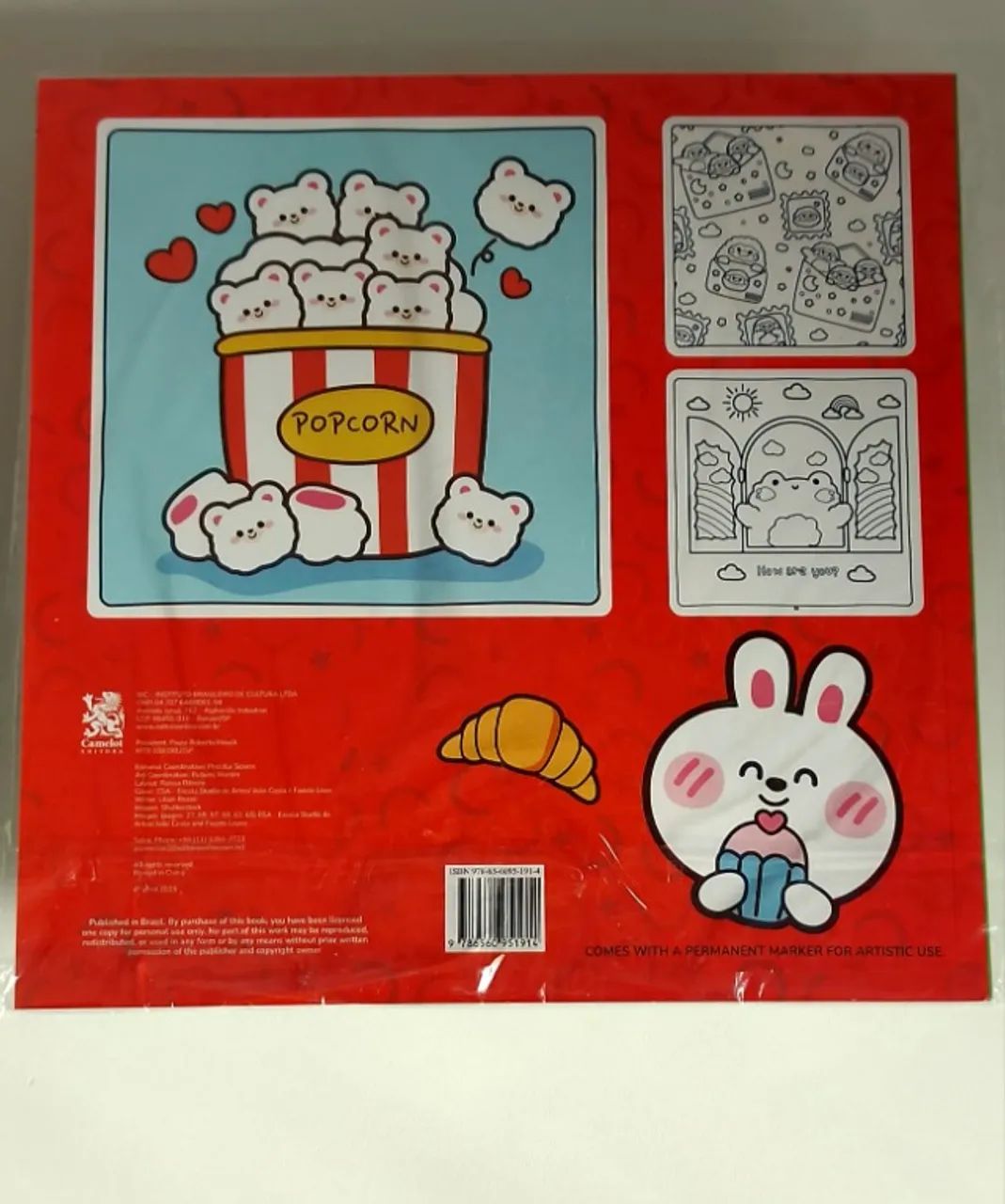 livro de colorir Cute & Comfy Coloring Book For Adults Bold Easy Special Edition - Vol 3  - Foto 3