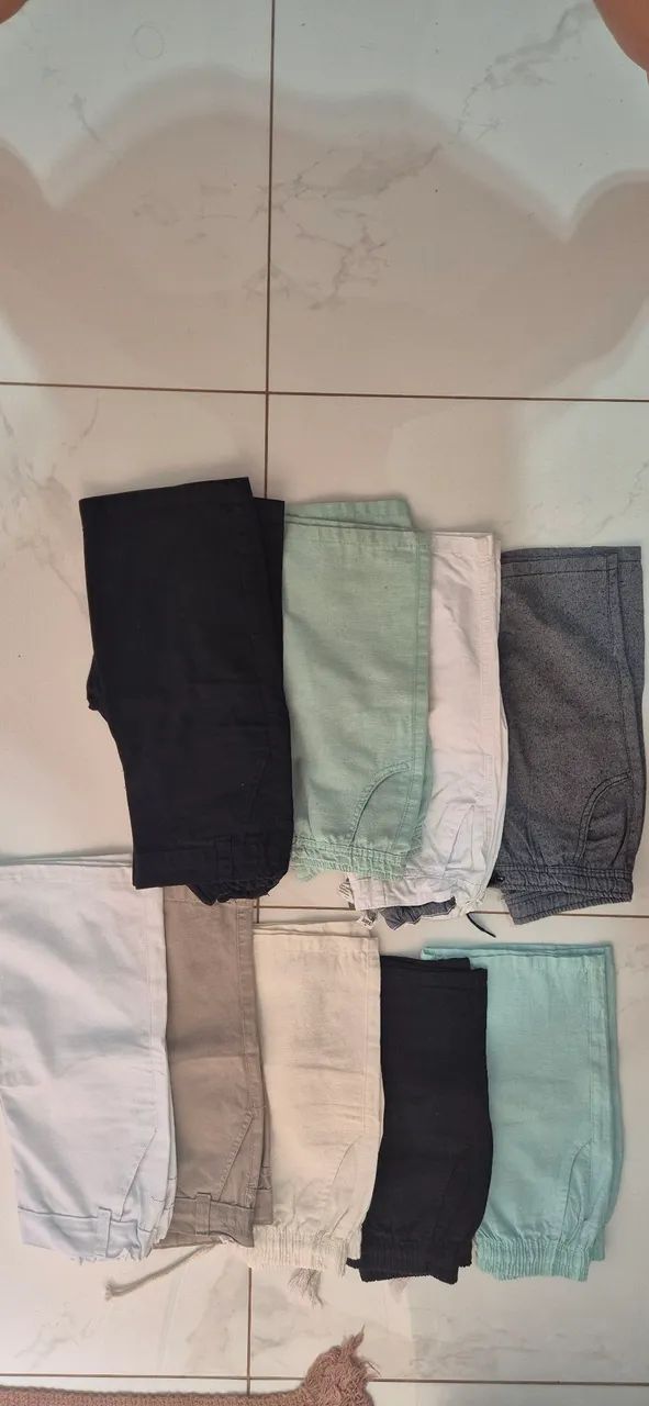 Bermudas infantil masculina tamanho 12 