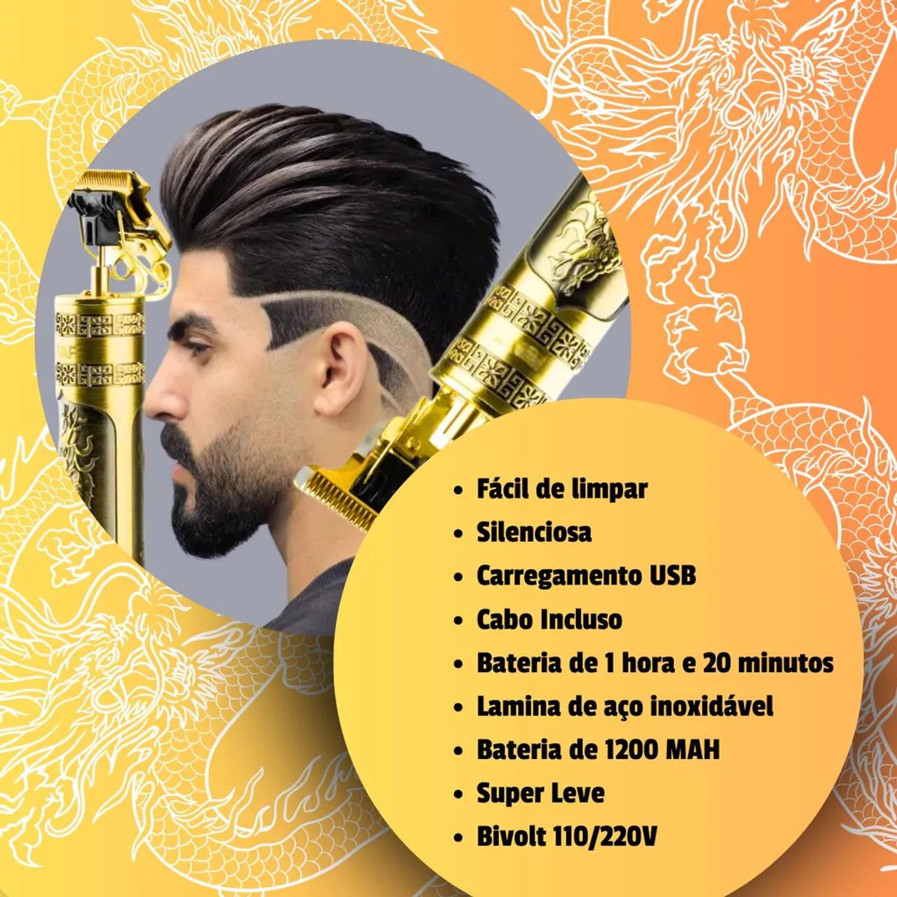 Máquina de Cortar Cabelo LACRADA - Foto 3