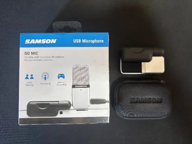 Microfone Samson Go Mic Condensador Cardioide Cor Silver - Foto 4