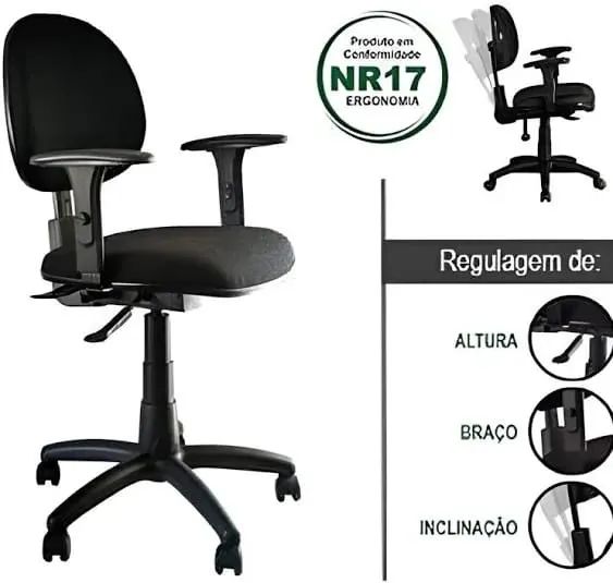 Cadeira escritório NR 17 - Foto 2