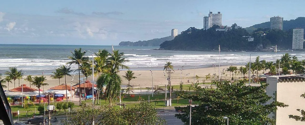 Flat para alugar em São Vicente Frente para o mar na Praia do Itararé