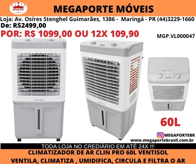 Climatizador de Ar 60L