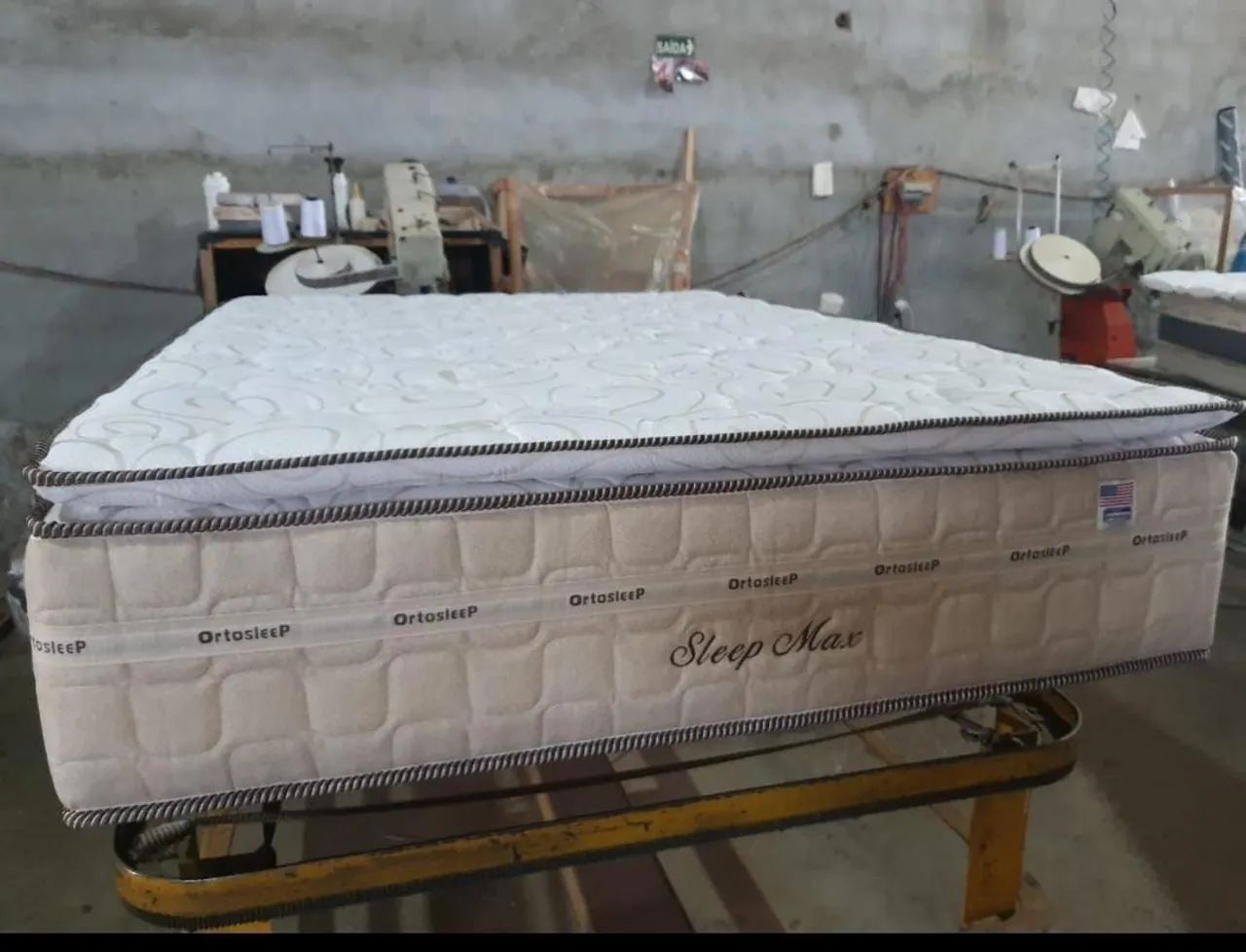 Colchão casal sleep max alto e confortável