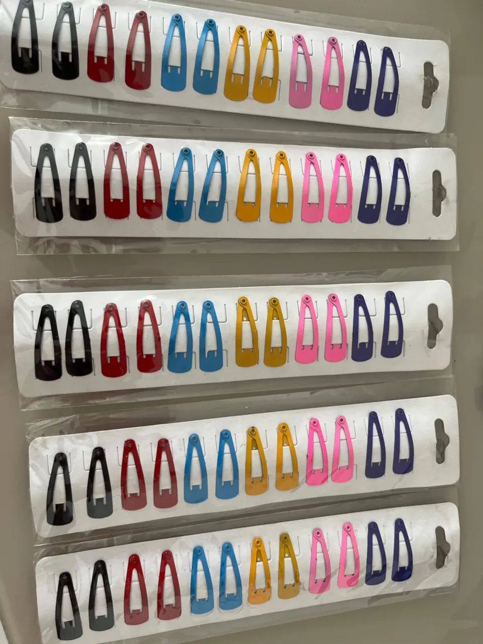 Kit de 12 presilhas coloridas para cabelo TIC TAC - Foto 2