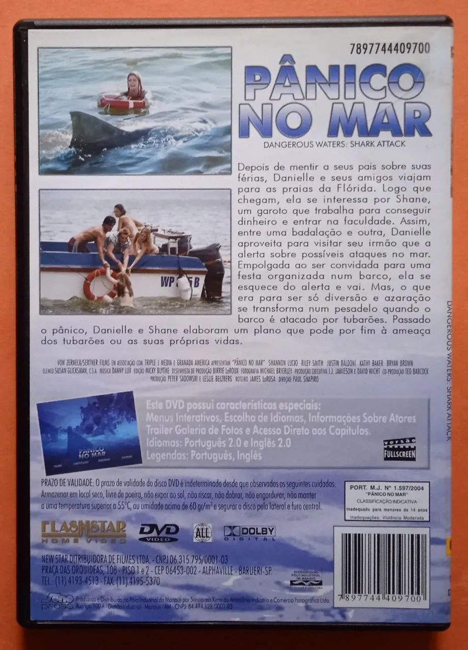 Dvd Pânico No Mar  - Foto 2