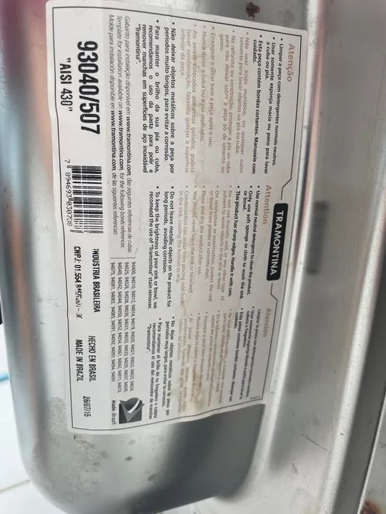 Cuba de cozinha em aço inox - Foto 4