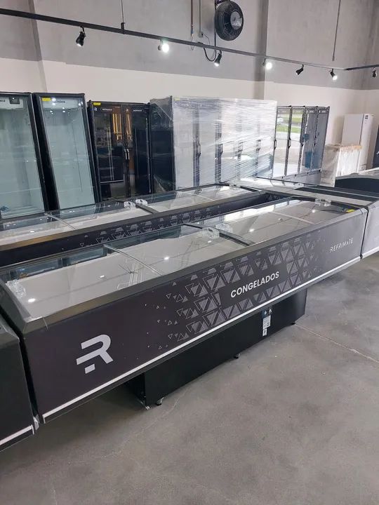 Ilha para congelados 3m com iluminação em led Nova pronta entrega 