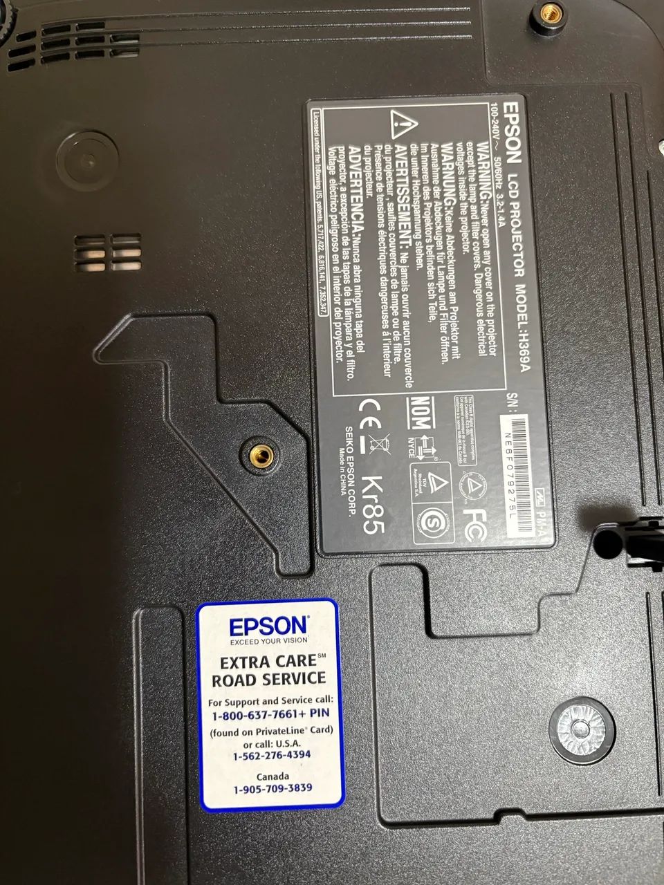 Projetor E Data Show Epson Powerlite S10+ Preto 64396663332995124