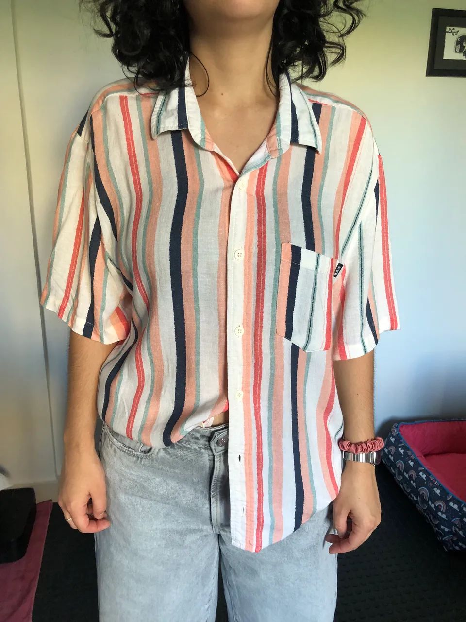 Camisa listrada Baw, tamanho M