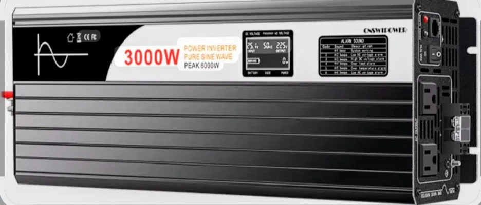 Inversor de Energia 3000W Onda Pura 12V/24V