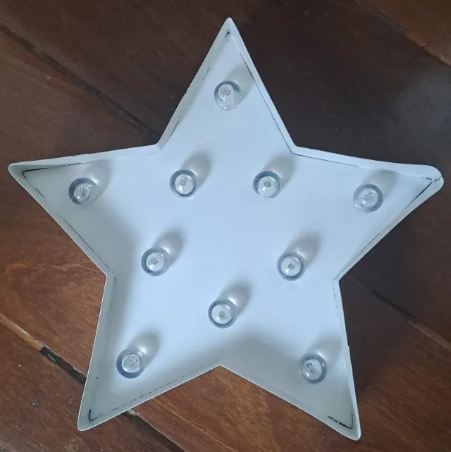 Luminária decorativa estrela