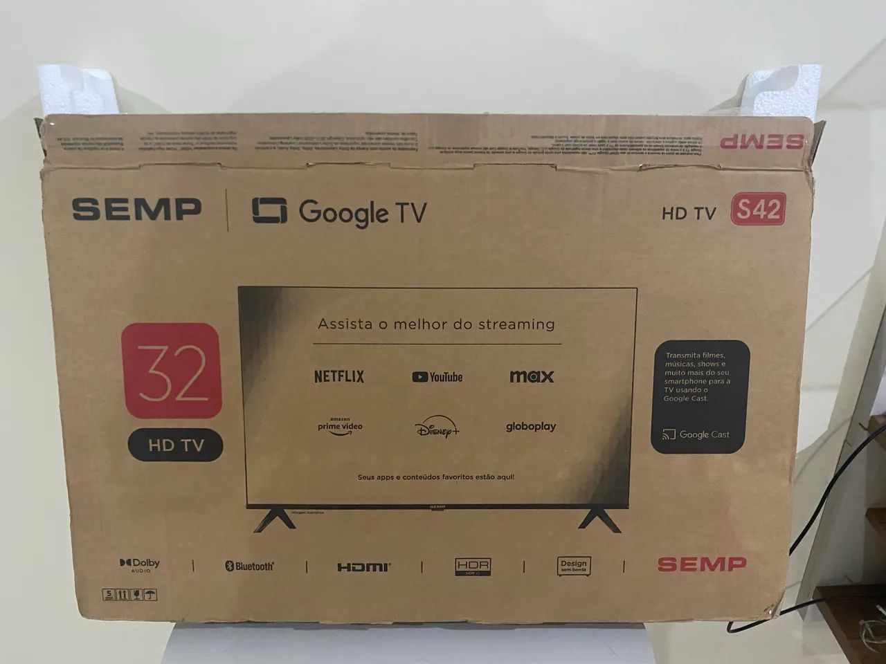 Caixa para TV  de 32 polegadas Vazia - para Mudança - 15,00 - Foto 3