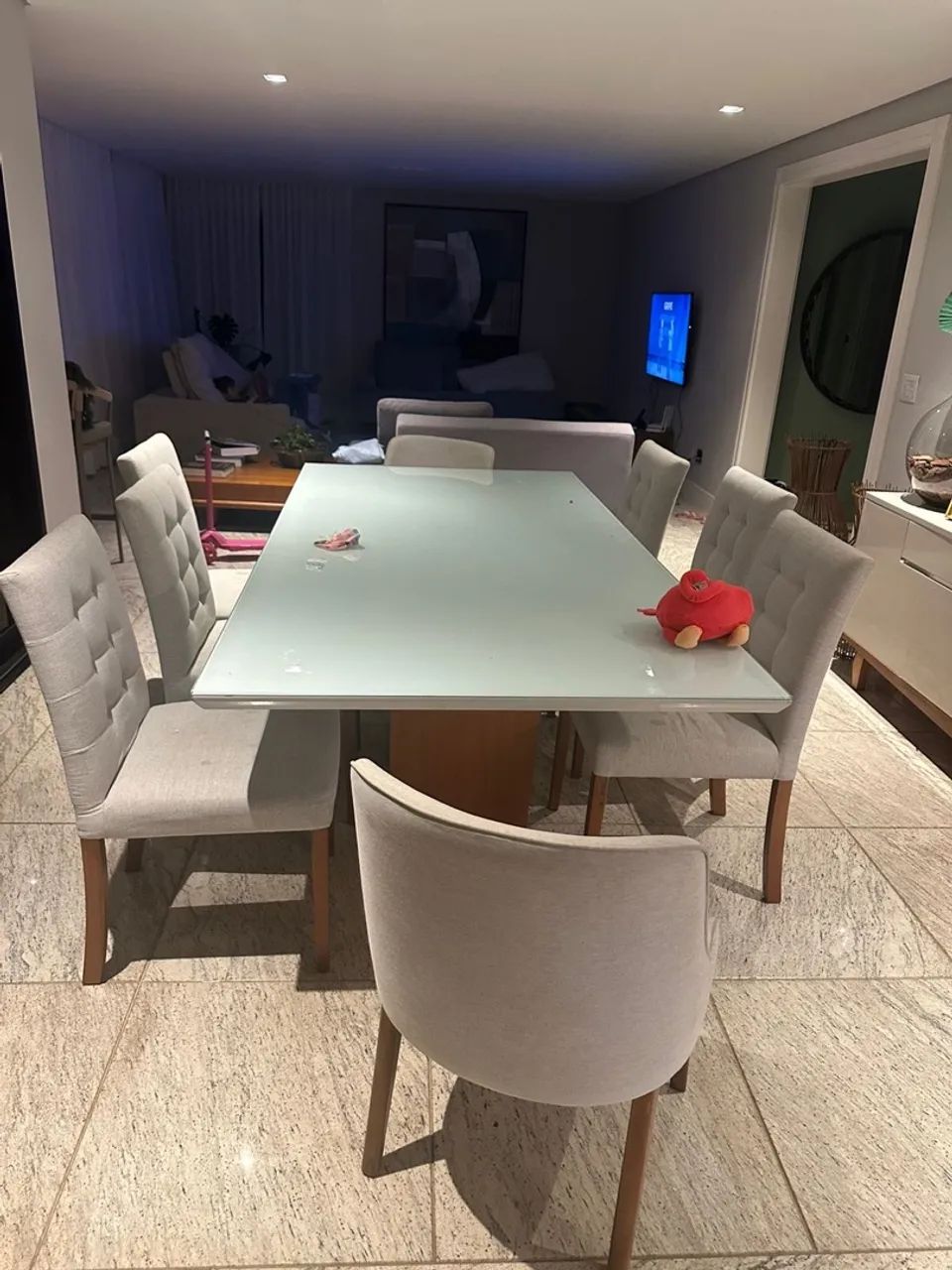 Mesa de Jantar de Vidro Temperado - Foto 4