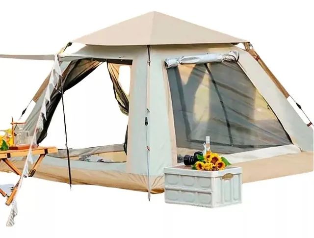 Barraca Camping Iglu De Acampamento Trilhas 4 Pessoas Cor Cinza