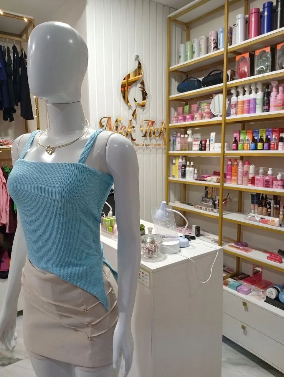 Blusa Assimétrica azul anaruga premium  - Foto 3