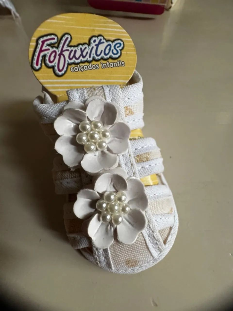 sandalia bebe detalhes floral  - Foto 4