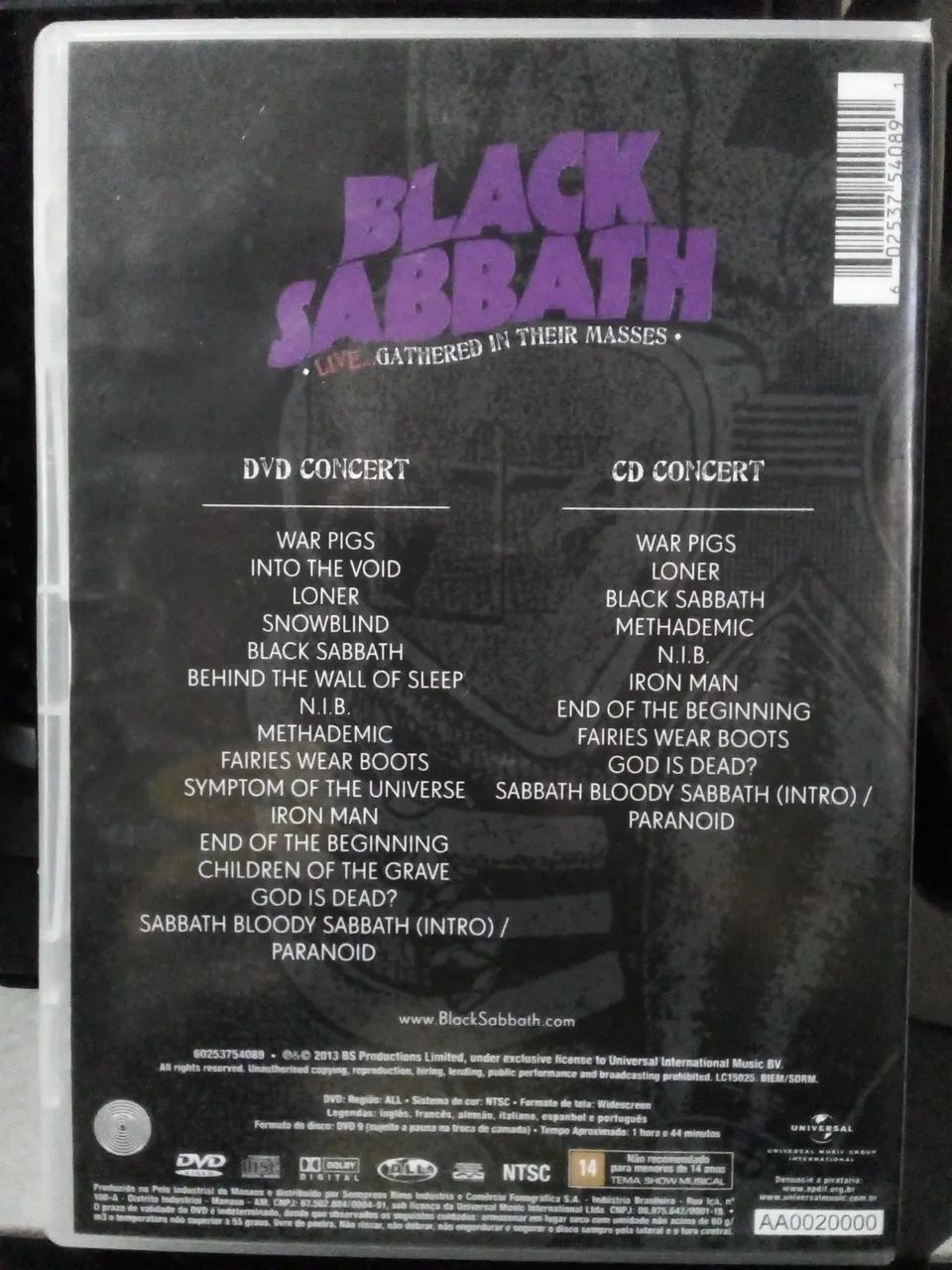 Black Sabbath - Live... Gathered in Their Masses DVD/CD 2013 novíssimo! - Foto 2