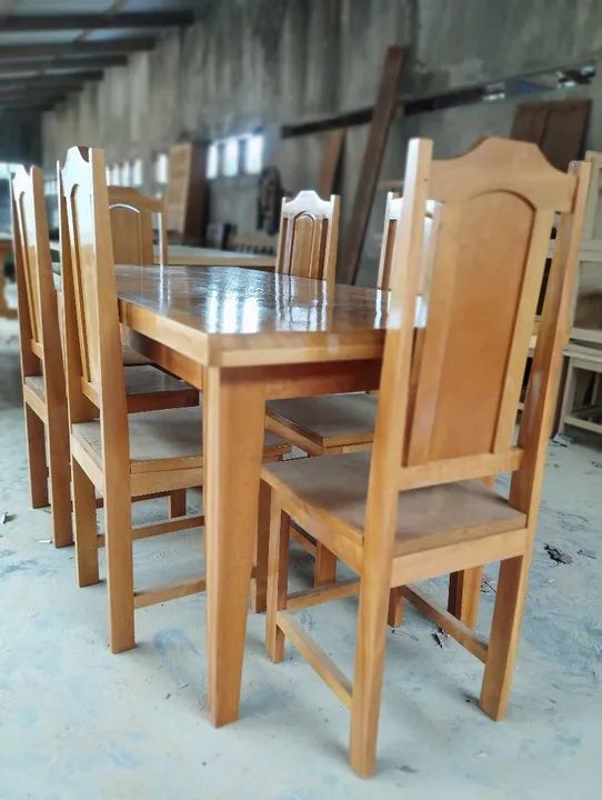 Conjunto de mesa de jantar com 6 cadeiras  - Foto 4