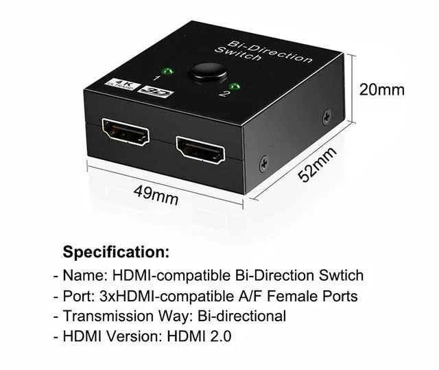 Hub HDMI bi-direcional  - Foto 4
