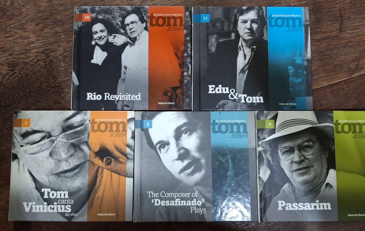 Coleção Folha Tributo a Tom Jobim - 5 CDs Completa