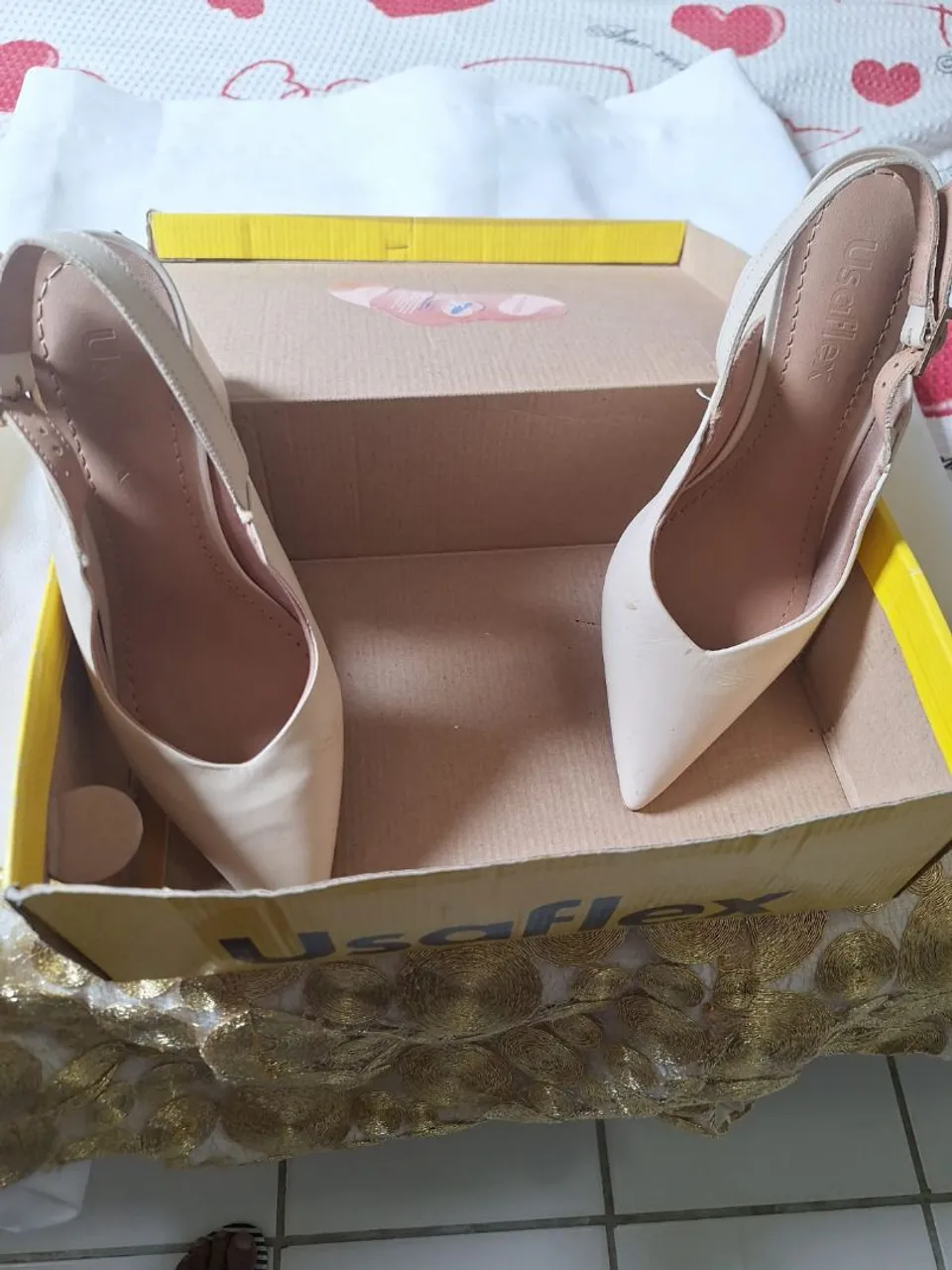 Sapato feminino Usaflex Bege