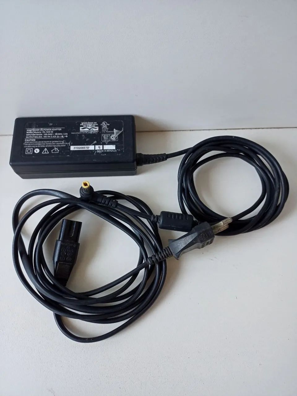 Fonte Carregador Notebook 19 V 3,42 A<br>