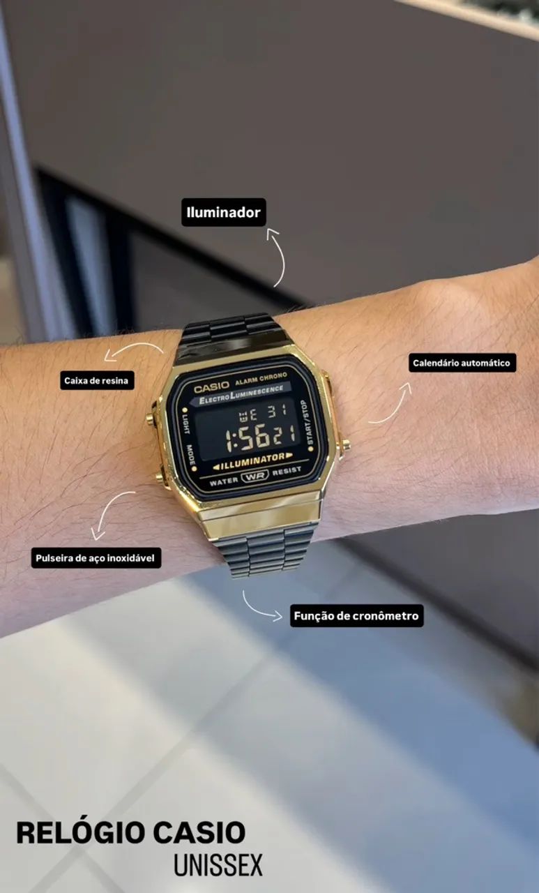Relógio Casio Unissex com Funções