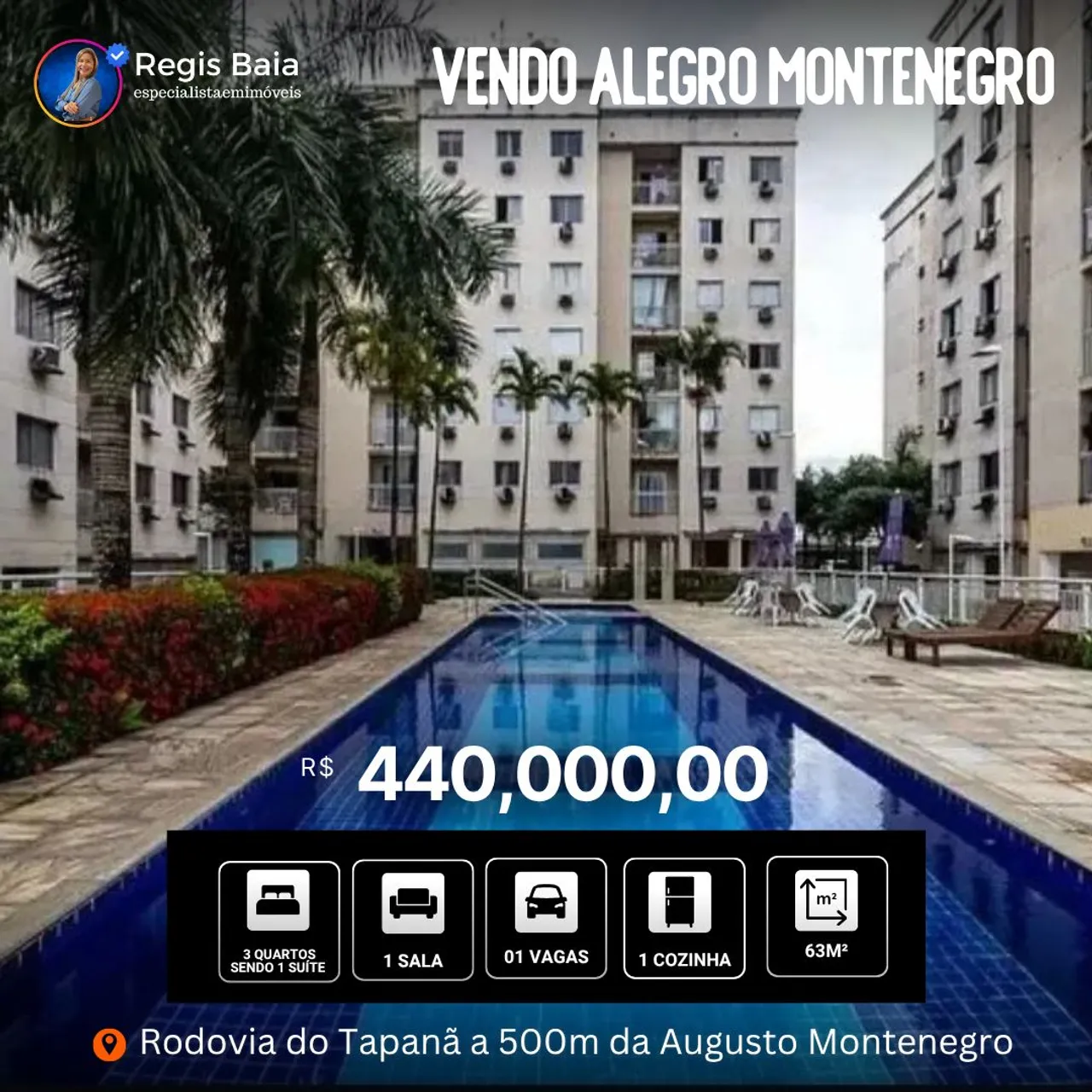 Vendo Alegro Montenegro com 3/4, sendo 01 suite,Belém-Pará