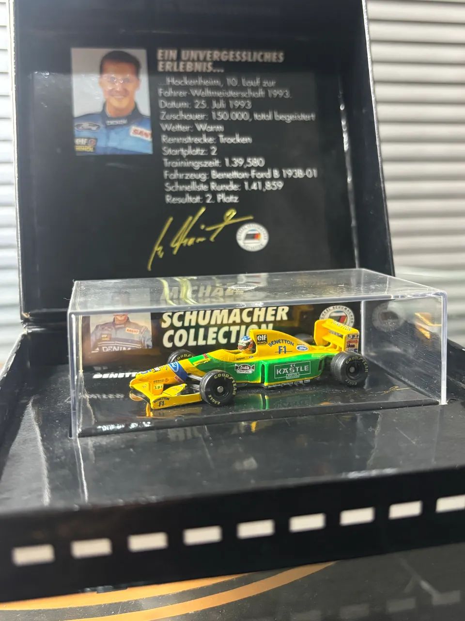 Miniatura Michael Schumacher Collection Benetton Ford B193