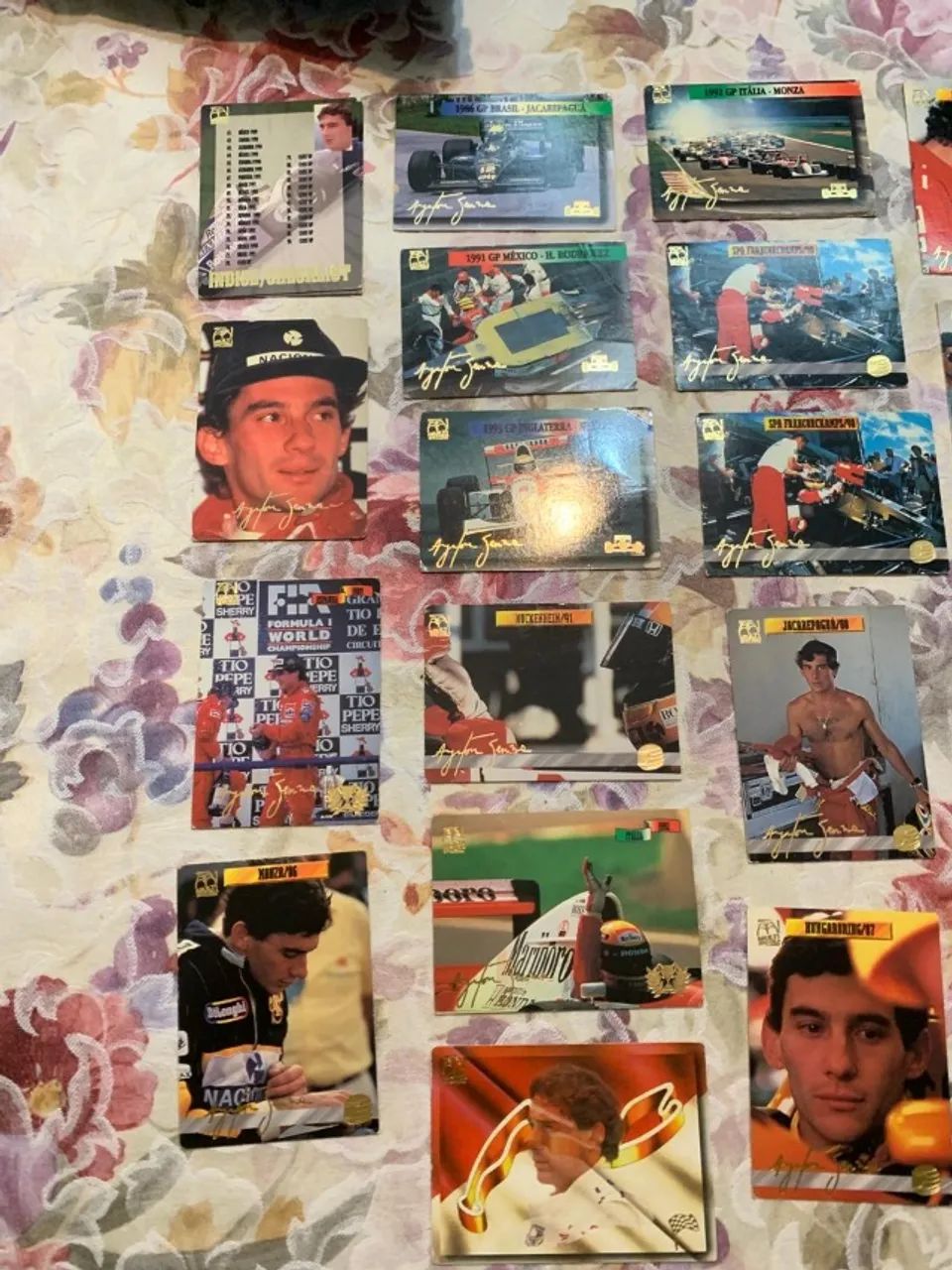 cards cartas colecionáveis ayrton senna - perfil de um herói (1995