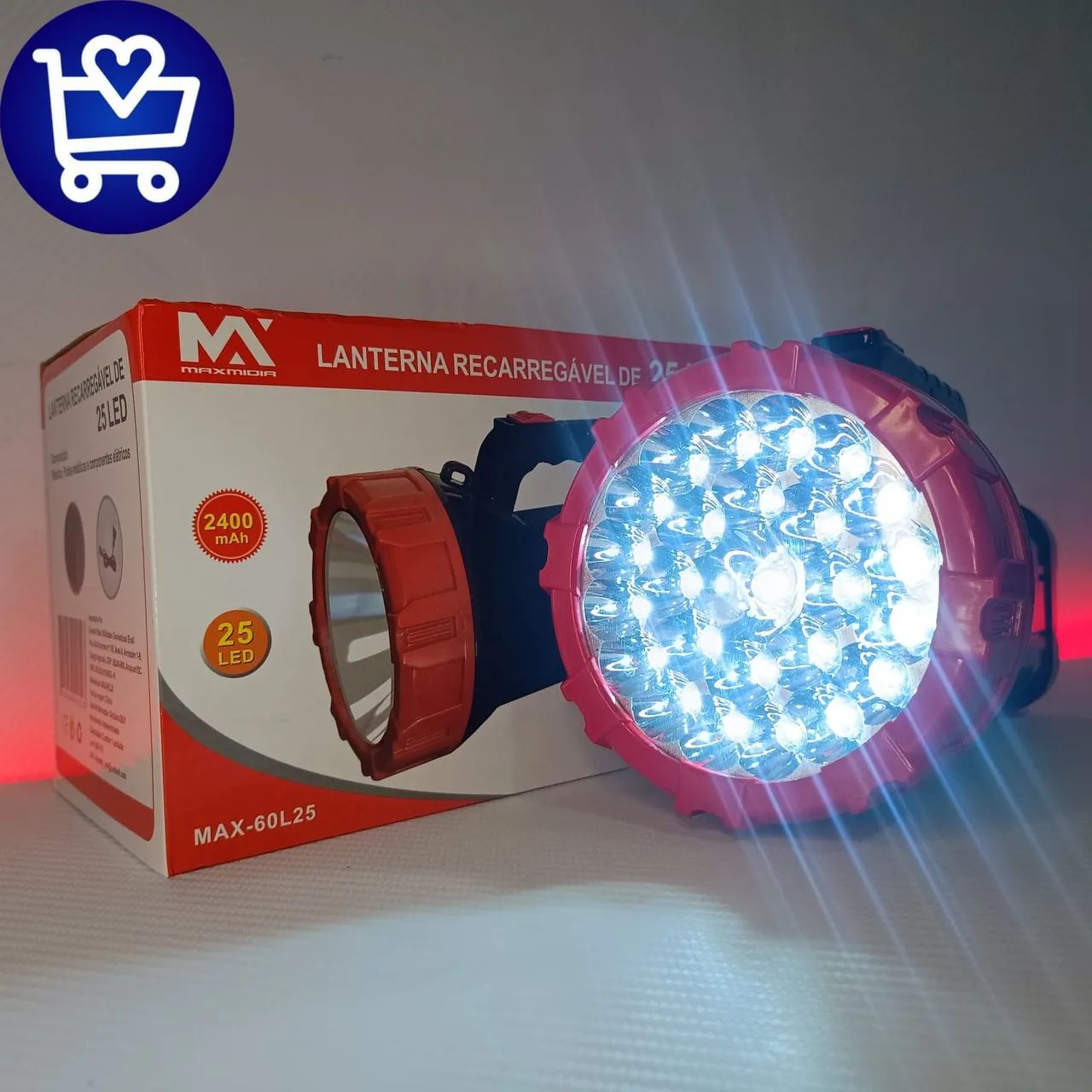 Lanterna recarregável 25 led (promoção) entrega grátis  - Foto 3