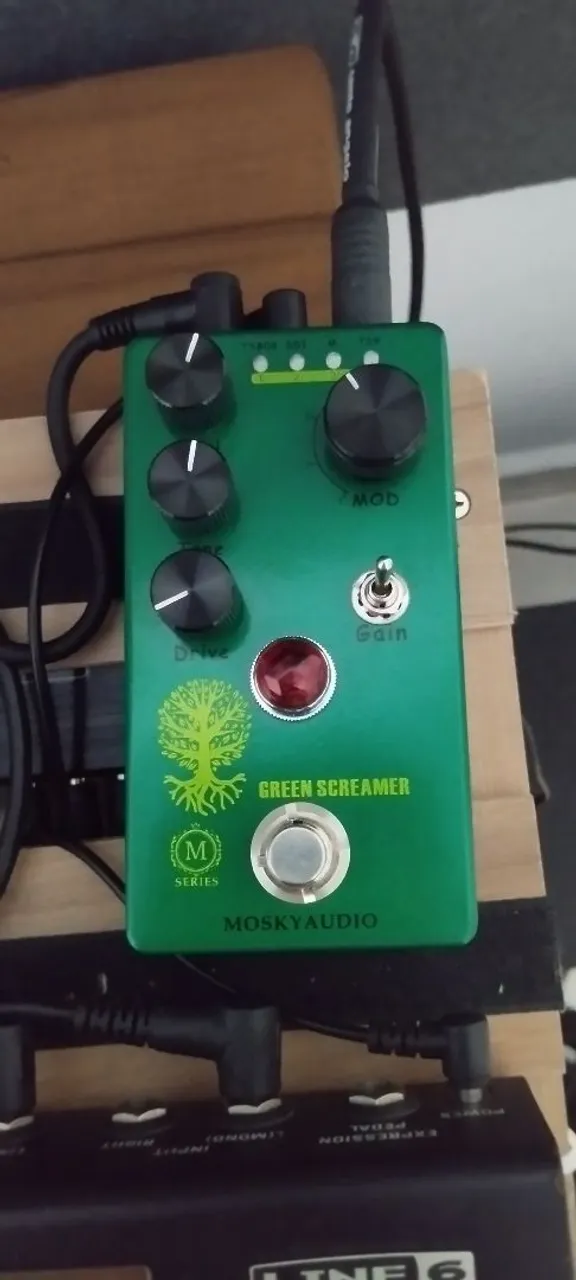 Pedal de Overdrive Green Screamer (Tube screamer) Mosky Audio