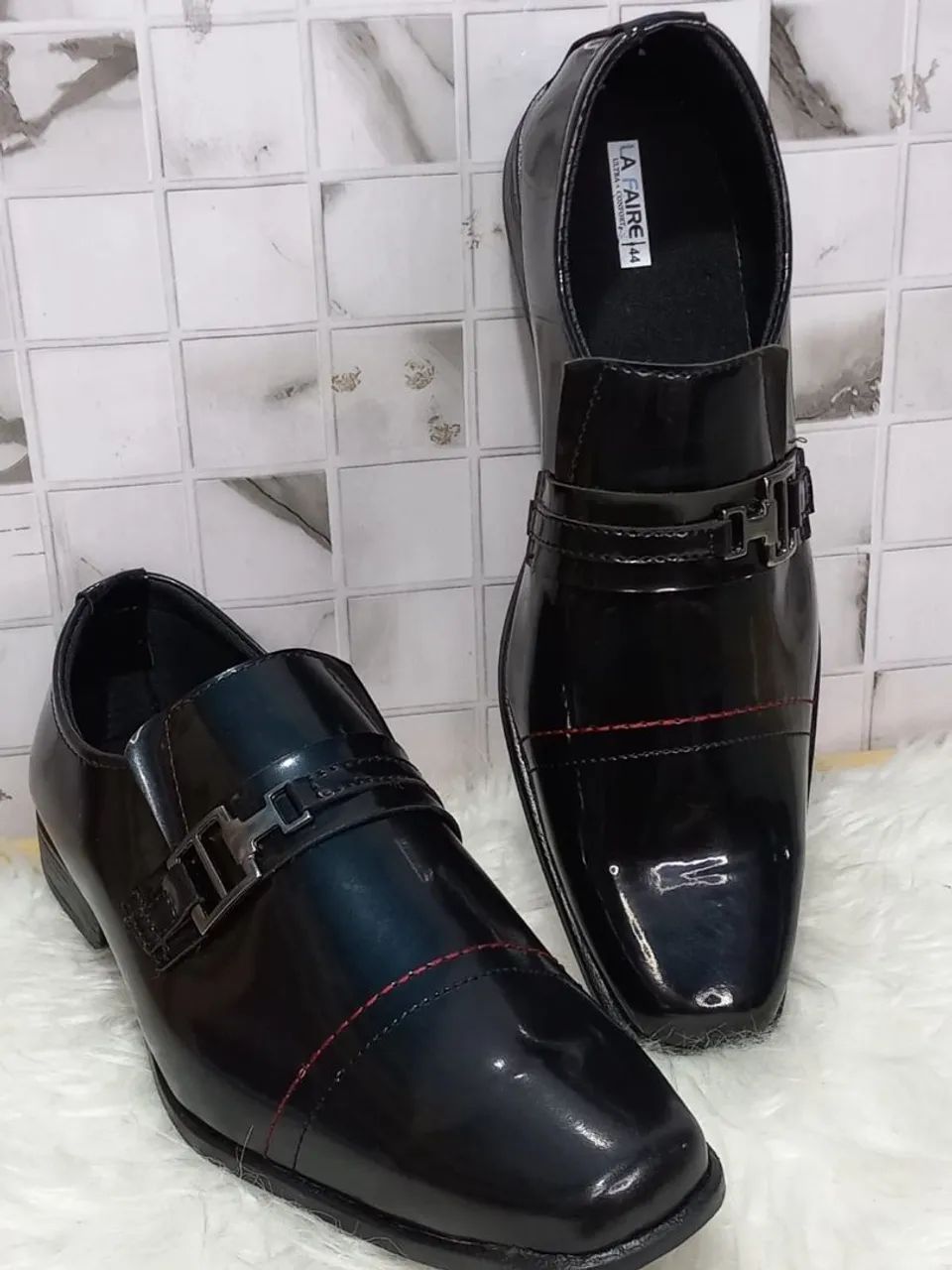 Sapato Social Masculino Verniz Preto Calçados André Carloni