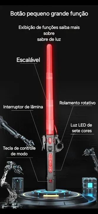 Espada de luz Star Wars - Brinquedo de criança - Foto 3