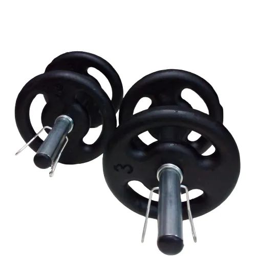 1 Par de Barras e 12 kg de Anilhas - Foto 2