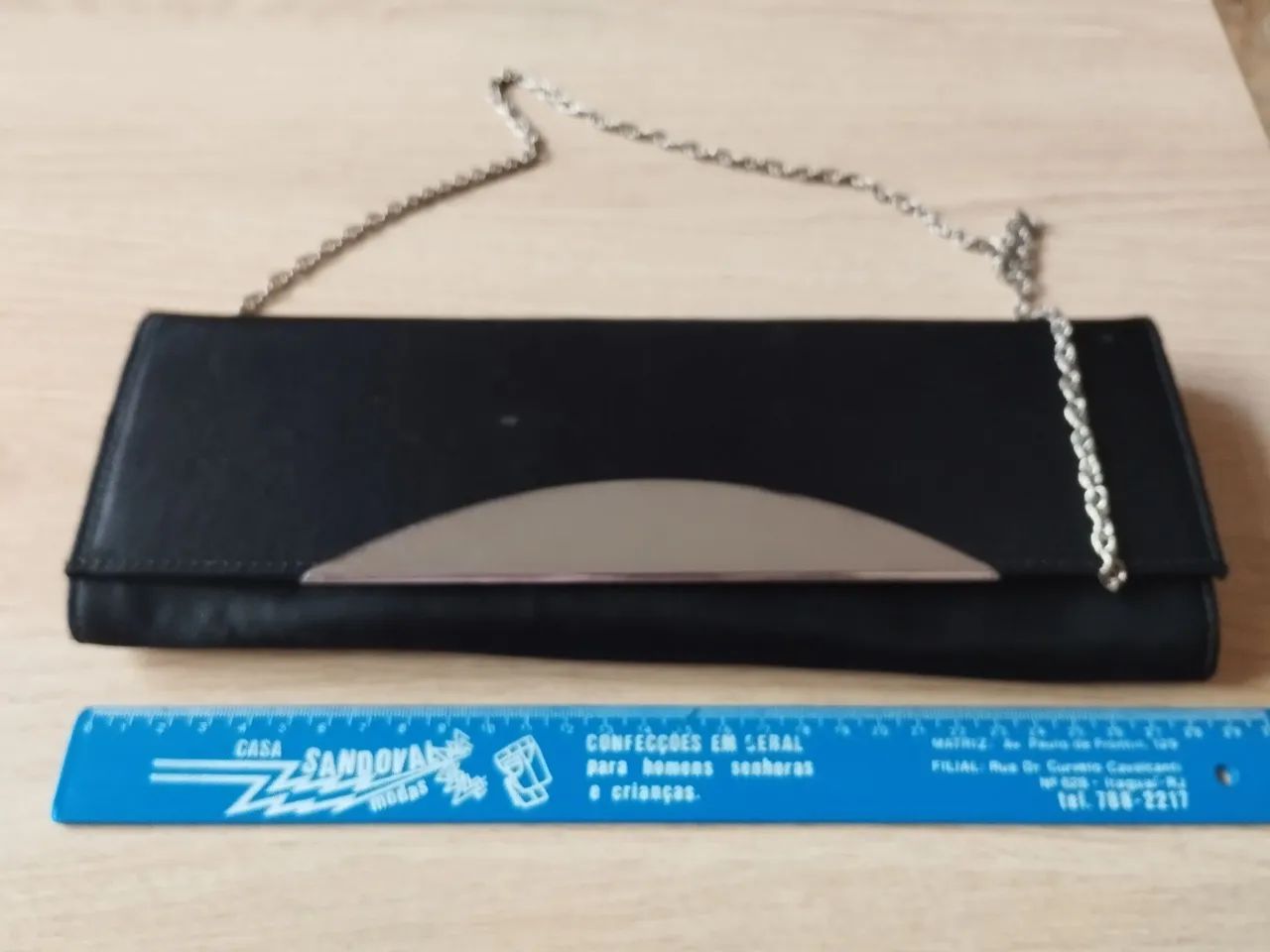 Bolsa de Festa Preta com Corrente - CECCONCELLO - NOVA 