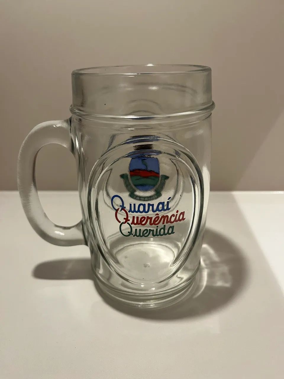Caneco de chopp de vidro querência de Quaraí