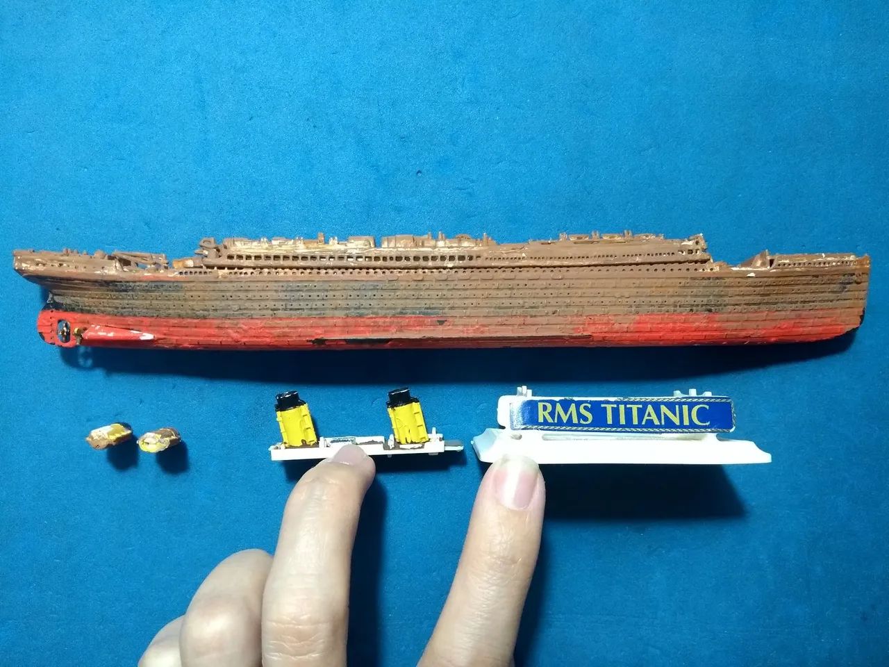 Maquete do R.M.S. Titanic, da Revell 1:1200 - Foto 5
