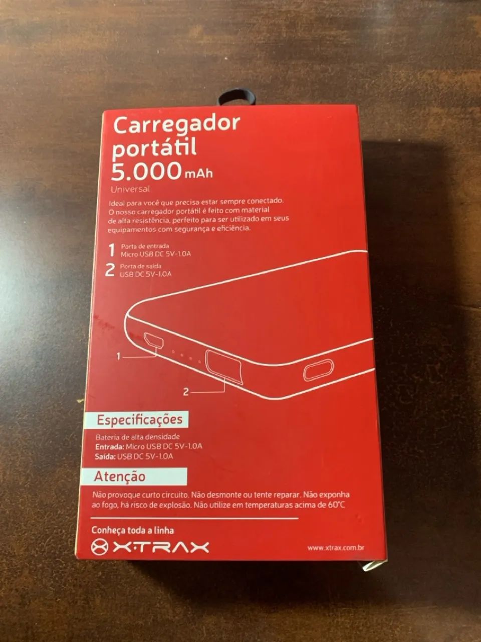 Powerbank/Carregador Portátil Xtrax 5000mah universal - Foto 3