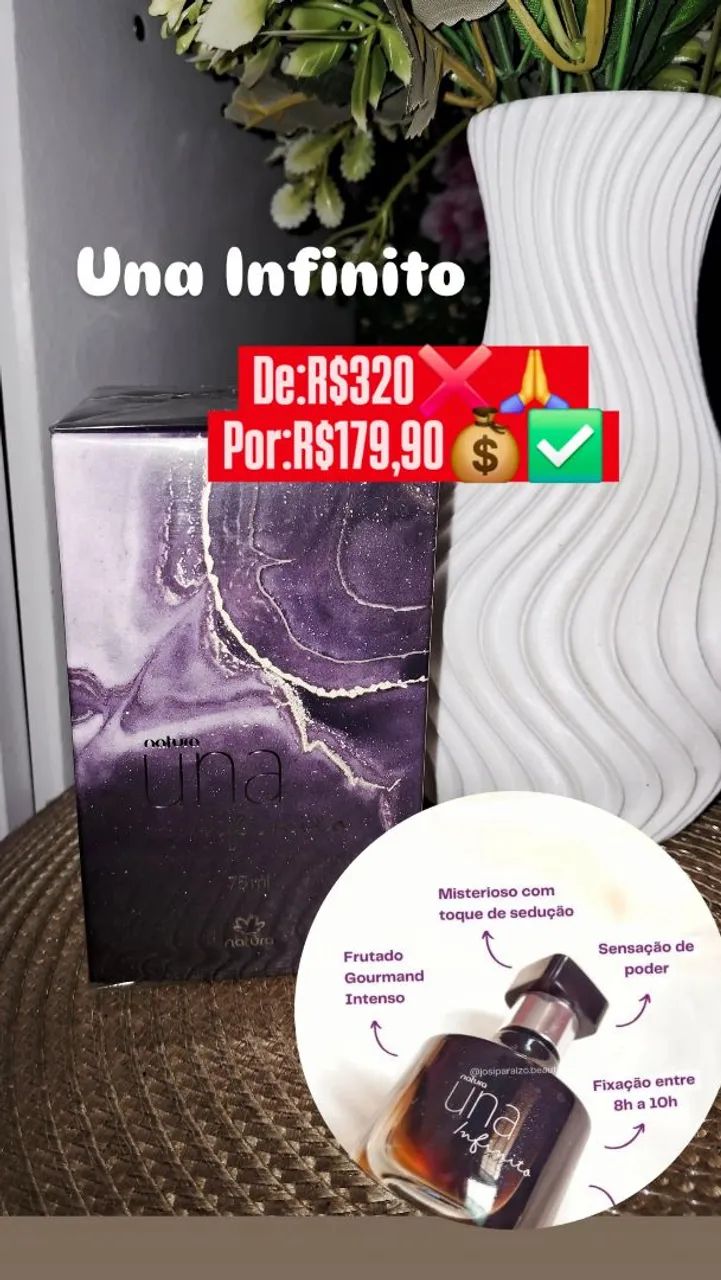 Natura una infinito Eau de parfum 75ml 