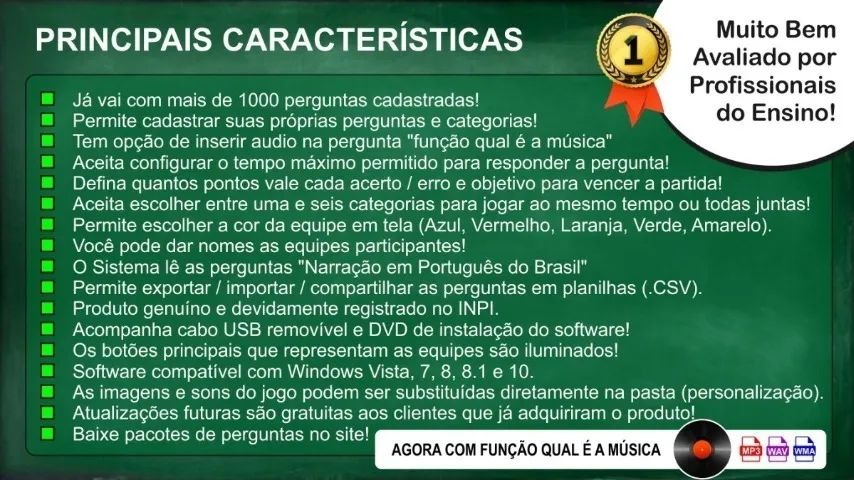 Passa ou Repassa Educacional Interativo para Professores, Escolas e Treinamentos64842049218050125