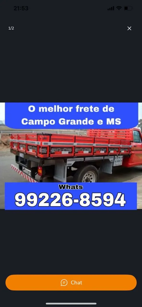 Frete à partir de 100 reais