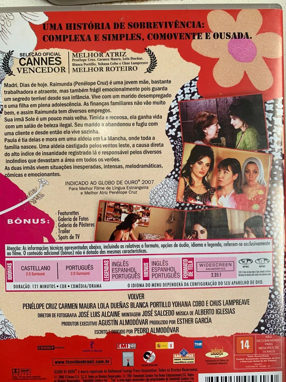 COLEÇÃO 4 DVDs ALMODÓVAR  - Foto 5