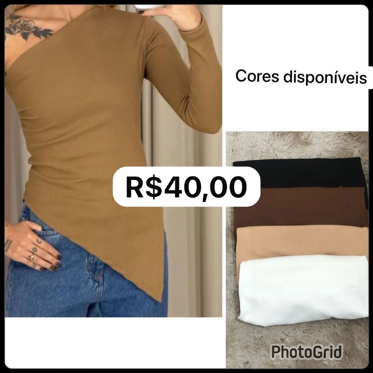 Blusas e shorts