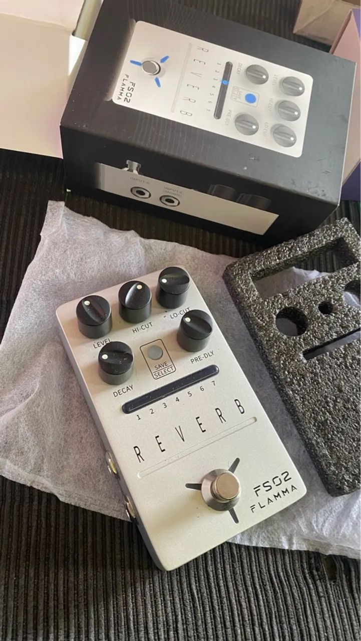 Pedal Flamma FS02 Reverb 7 Presets NOVO - Instrumentos musicais