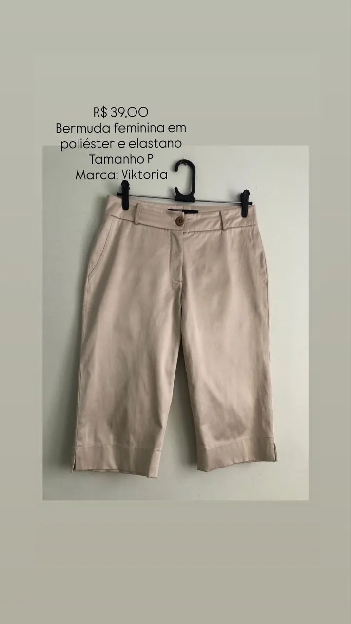 Bermuda feminina tamanho P