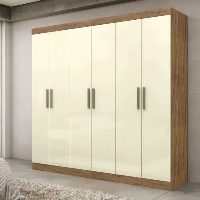 Guarda Roupa 100% MDF 6 Portas 2 Gavetas Novo entregamos