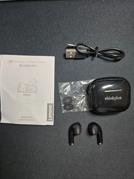 Fone De Ouvido Sem Fio Lenovo Lp40 Pro Tws Bluetooth 5.1 (PRETO) - Foto 2